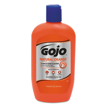 GOJO® Natural Orange Pumice Hand Cleaner, Citrus, 14 Oz Bottle, 12-carton freeshipping - TVN Wholesale